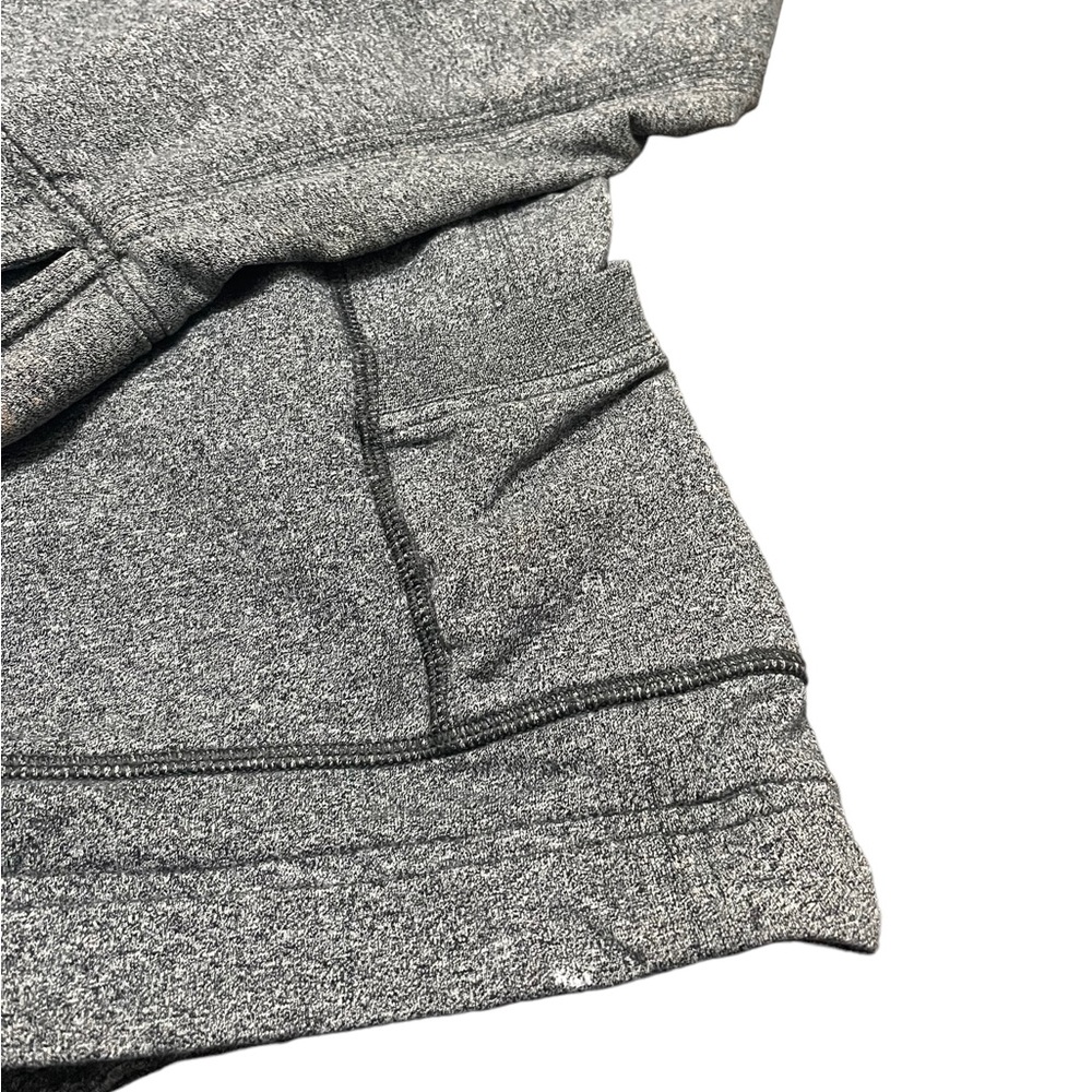 Lululemon Women’s Size 4 Hoodie Snap Close Yoga Jacket Oversized Hood Gray FLAWS - Picture 13 of 15